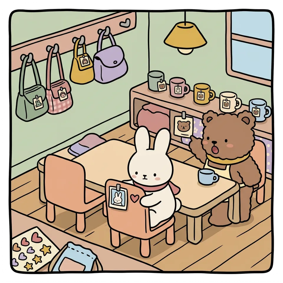 이름 색칠공부 도안 – 내 것에 이름 붙이기 · 곰이랑 토끼랑