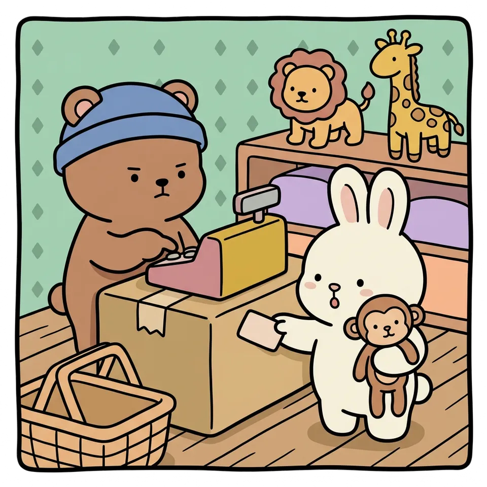 동물 인형 색칠공부 도안 – 동물 가게 열기 · 곰이랑 토끼랑